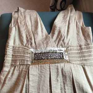 BOHO CHIC BCBG Taupe Maxazria Dress Sz. 4